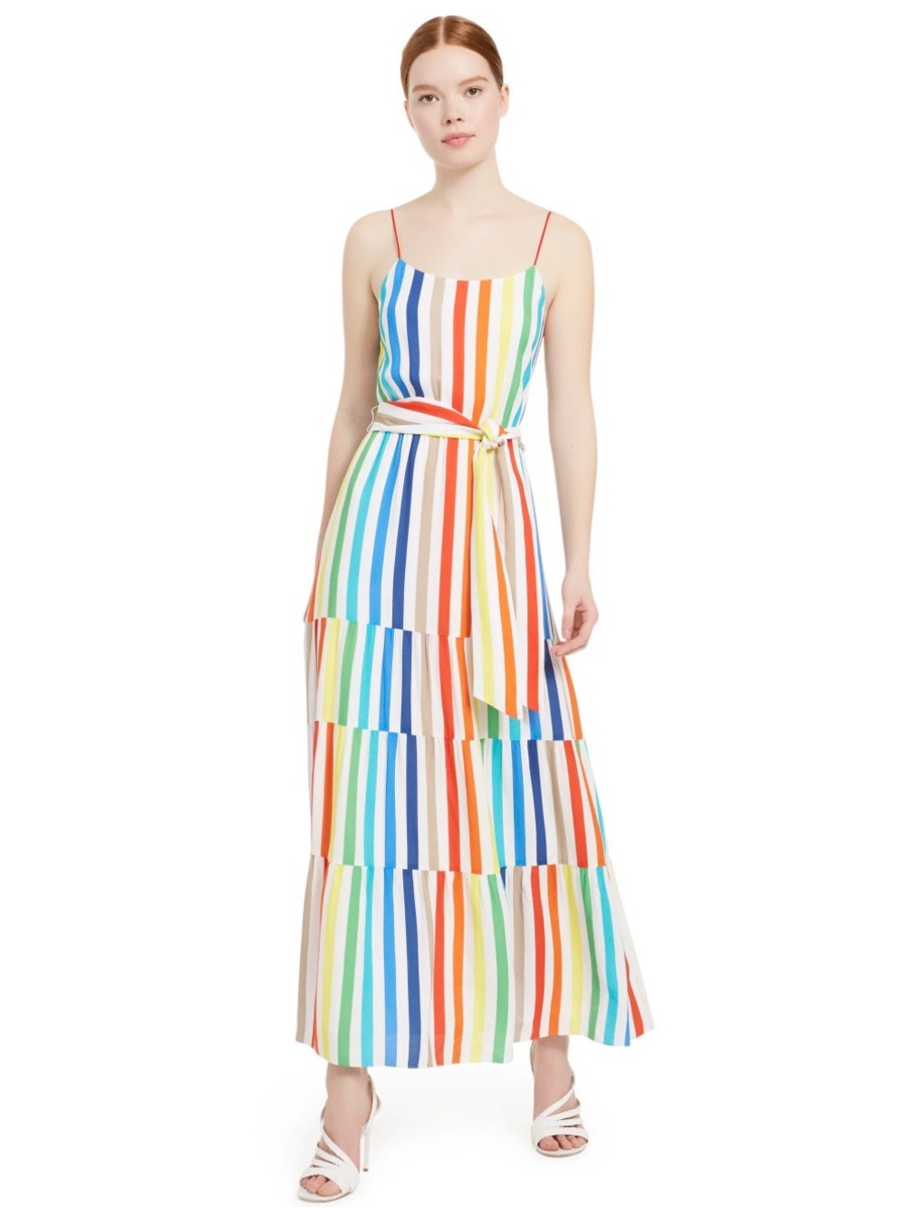 Alice + Olivia Janan Rainbow Striped Dress Size 6